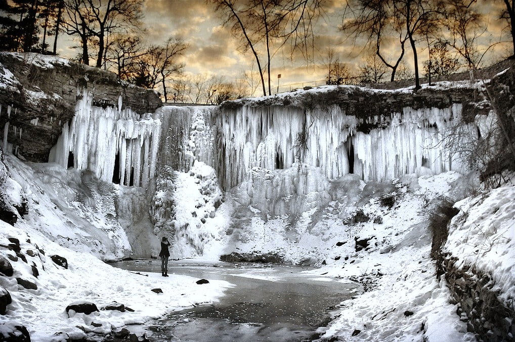 Frozen Minnehaha Falls