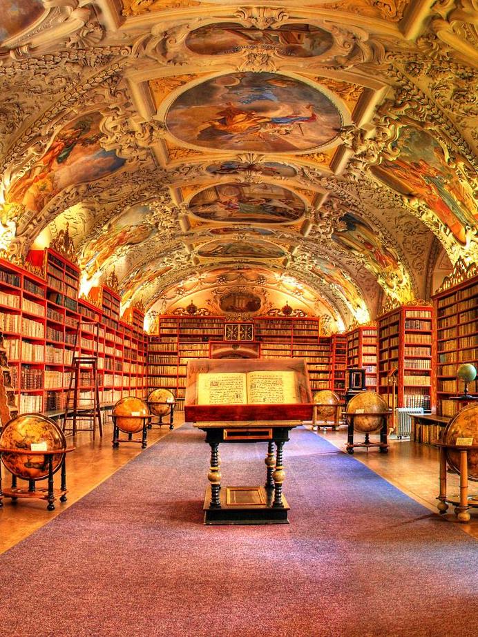 Theological Hall of the Strahov Monastery Library in Prague