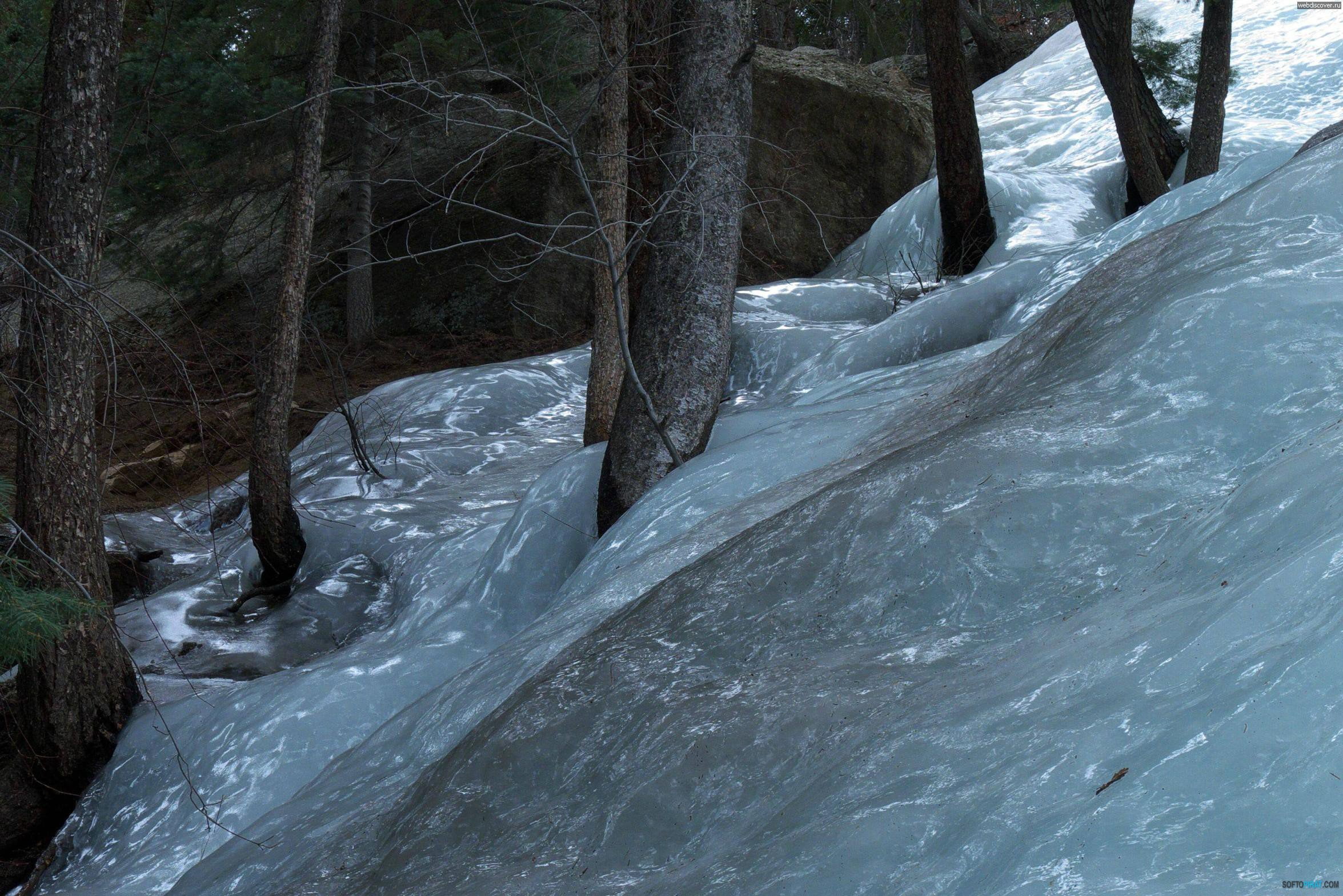 Taken in Russia when snow melted then refroze overnight