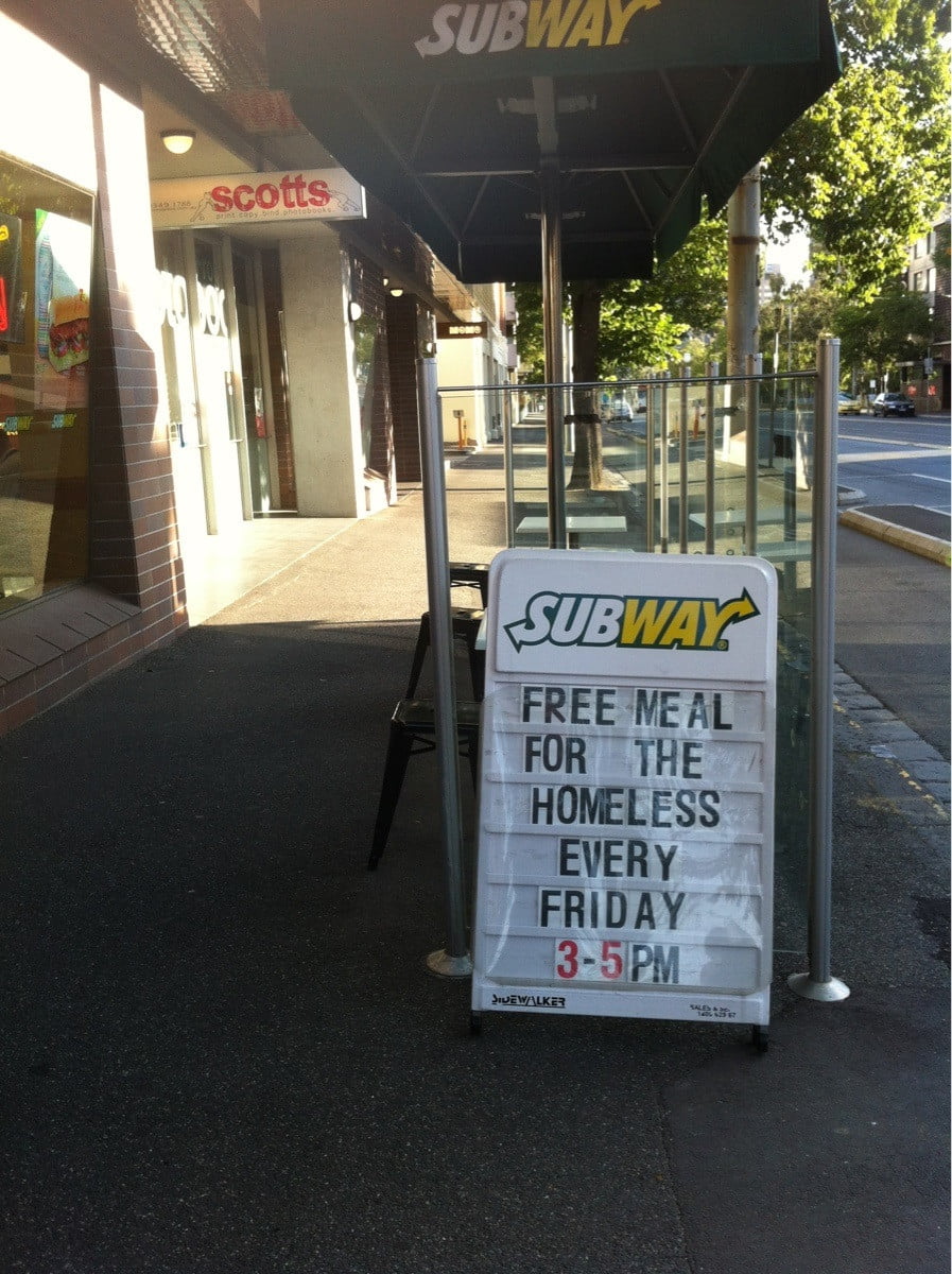 Nice idea Subway