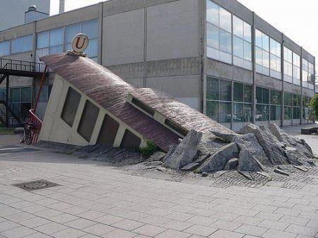 Subway entrance in Frankfurt