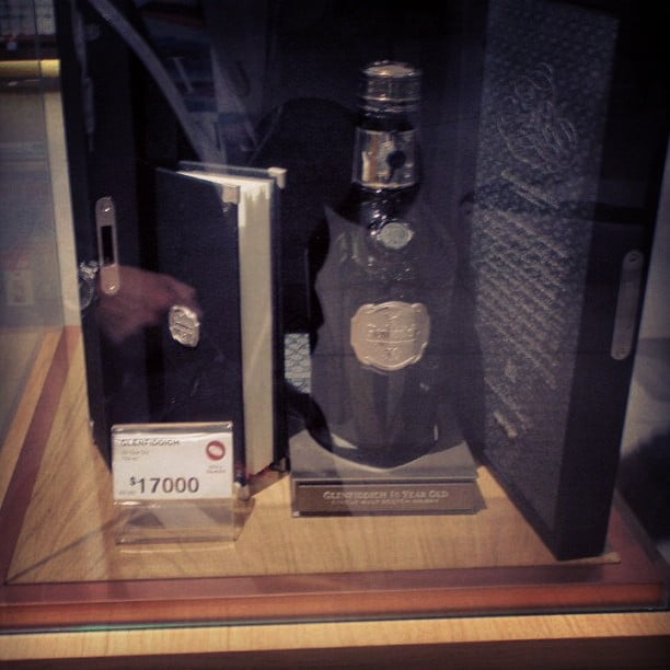 $17000 bottle of Glenfiddich at Sydney Airport Duty Free