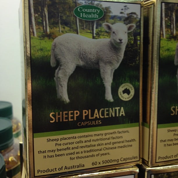 Sheep Placenta being sold at Sydney Airport?