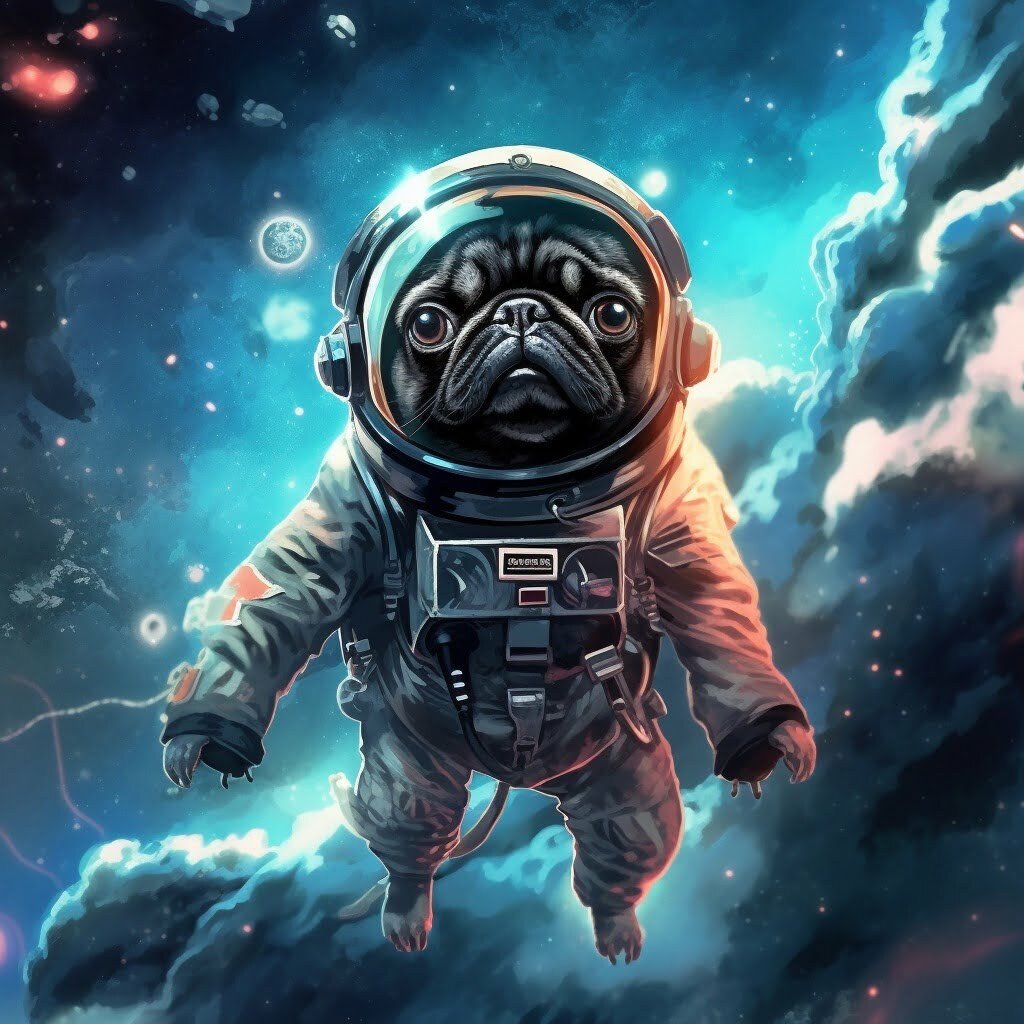 Astronaut pug