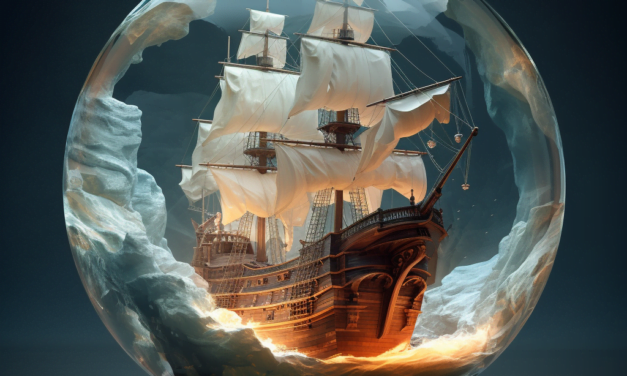 Ship in a frozen sphere