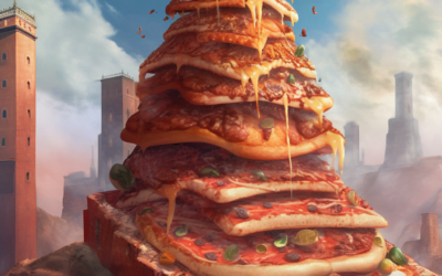 Leaning tower of Pizza