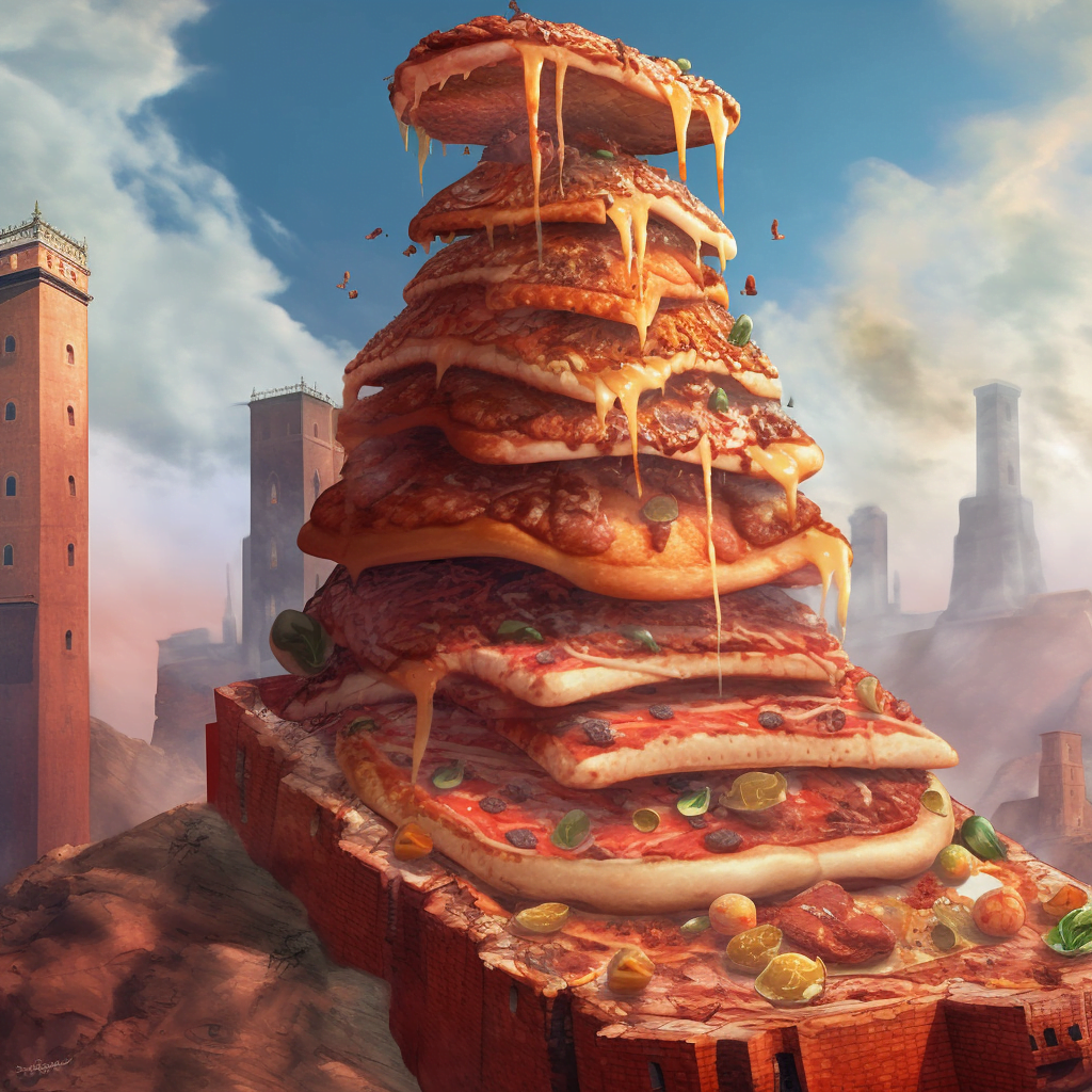 Leaning tower of Pizza