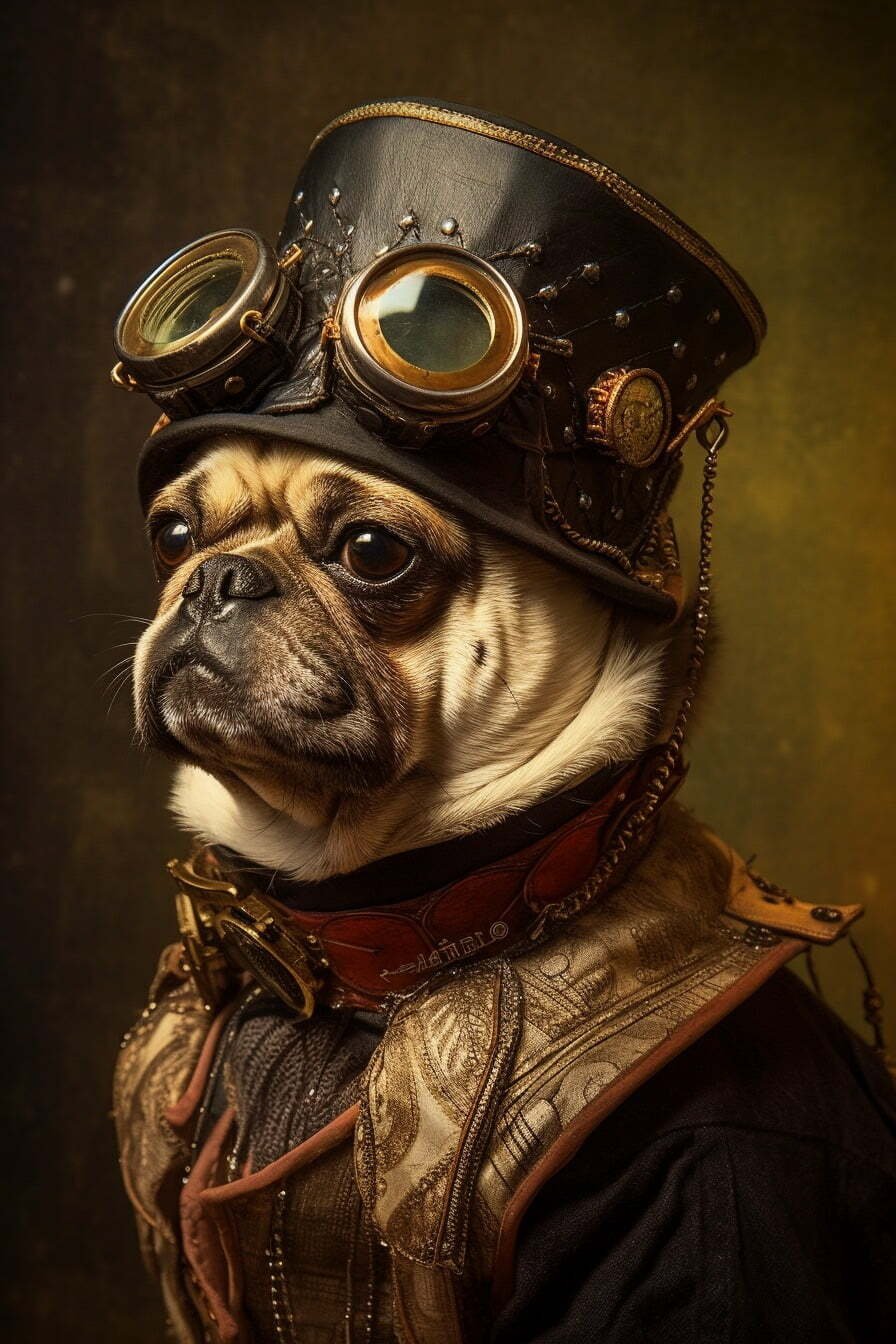 Steampunk pug