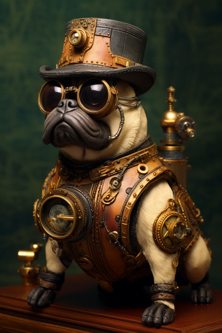 Steampunk pug 3