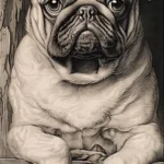 Pug drawing