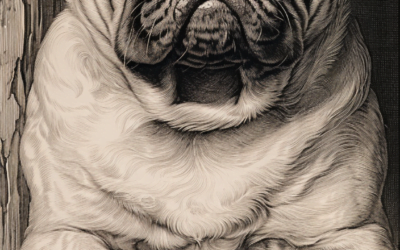 Pug drawing