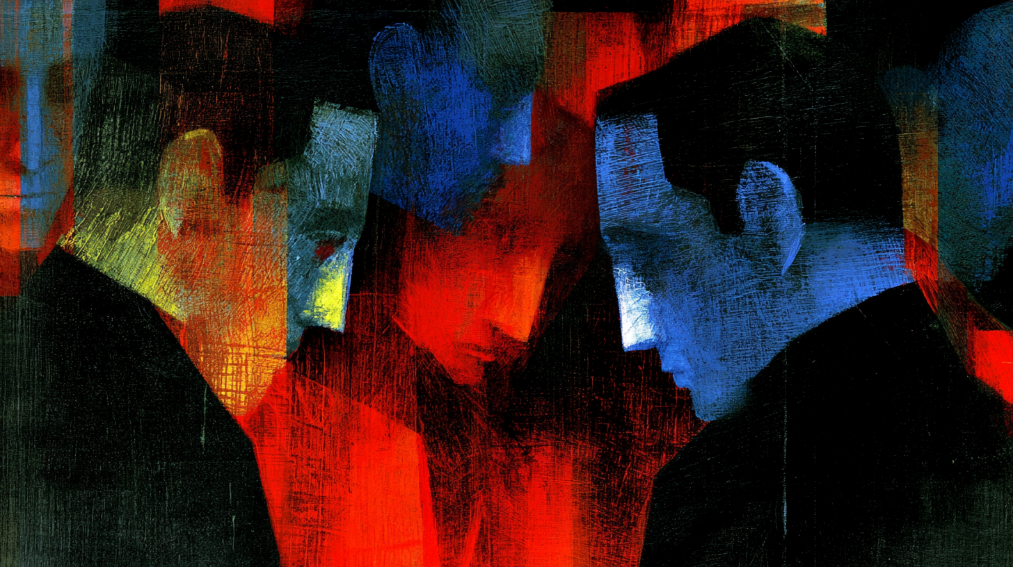 People at the same meeting paying attention to different details of a shared event