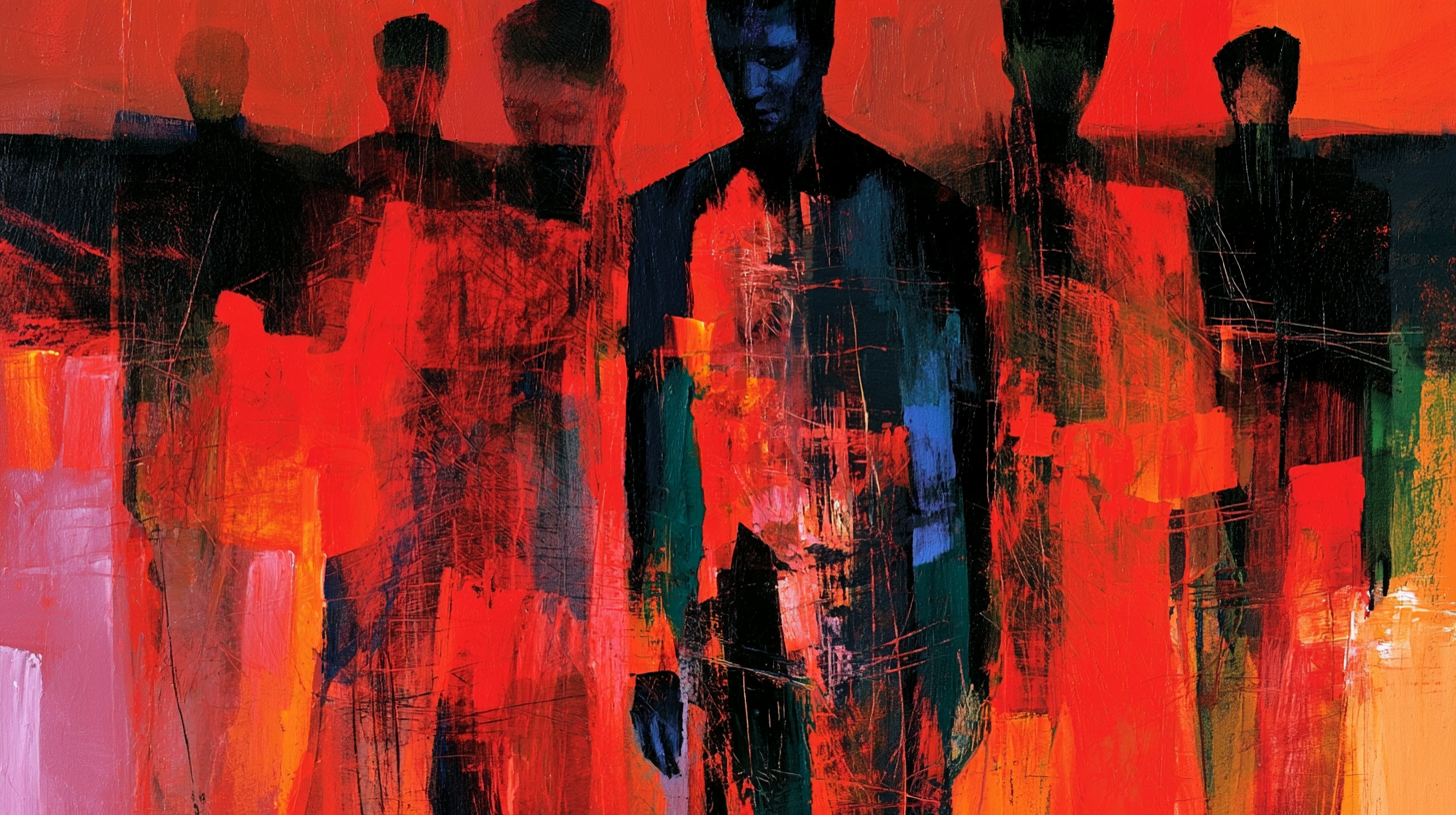 A person contemplating different versions of themselves across different periods of life